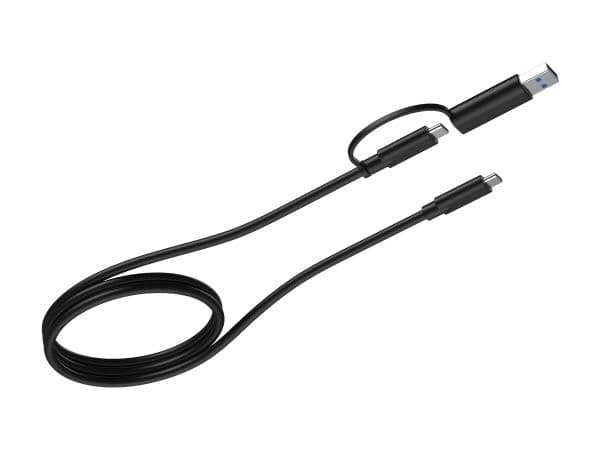 DELTACO - Dokkingstasjon - USB-C - 2 x DP, 3 x HDMI - 1GbE
