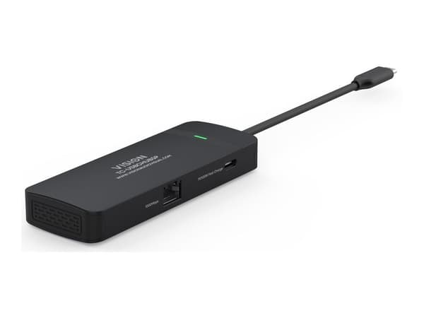 Vision TC-USBCHUB5P - Dokkingstasjon - USB-C - HDMI, USB-C - 1GbE
