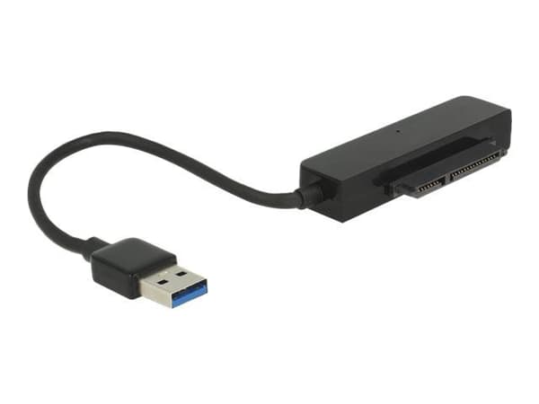 Delock - Diskkontroller - 2.5" - SATA 6Gb/s - USB 3.0 - grå, svart