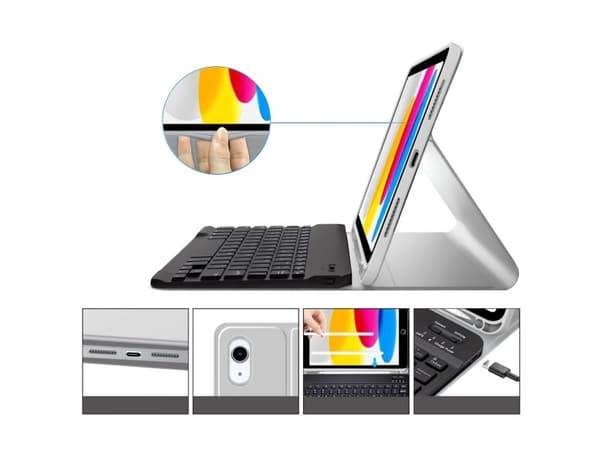 4kom.pl TECH-PROTECT SC PEN + KEYBOARD til iPad 10.9" 10/2022/11" 11/2025 GREY