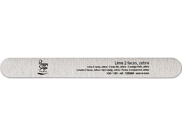 Peggy Sage Double-sided nail file 100/180, zebra
