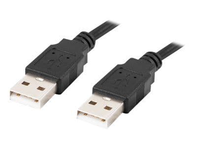 Lanberg - USB-kaapeli - USB (uros) - USB (uros) - USB 2.0 - 50 cm - musta