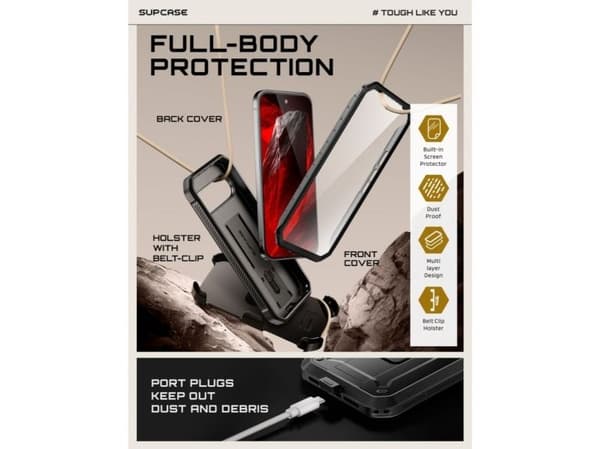 Supcase Unicorn Beetle Pro Case for Google Pixel 11 Pro - Black