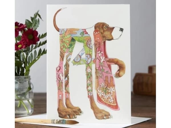 DM Collection Pass A009 B6 + envelope Dog hound