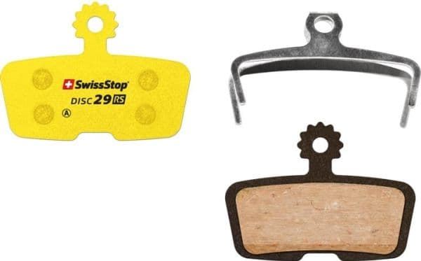 SWISSSTOP Disc brake pad Disc 29 RS Avid Code (2011-2014), Code R, SRAM Code RSC, Code R (2017), Guide RE Organic pad Steel plate 1 set (2 pads)
