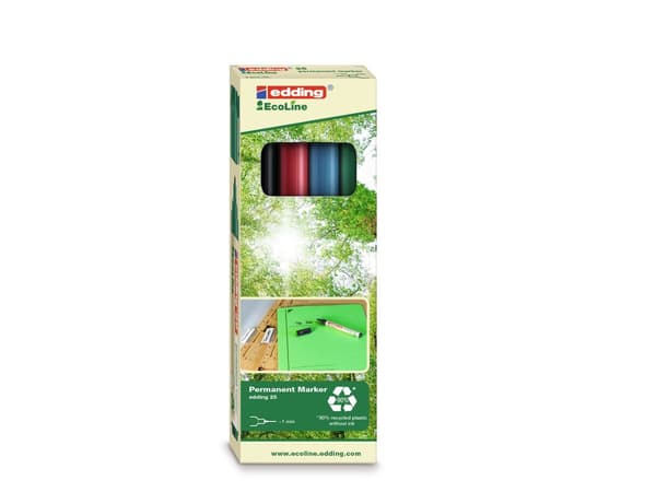 Permanentmarker edding 25 Ecoline, olika färger