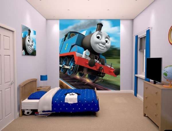 Thomas Train tapetti 243 x 203 cm