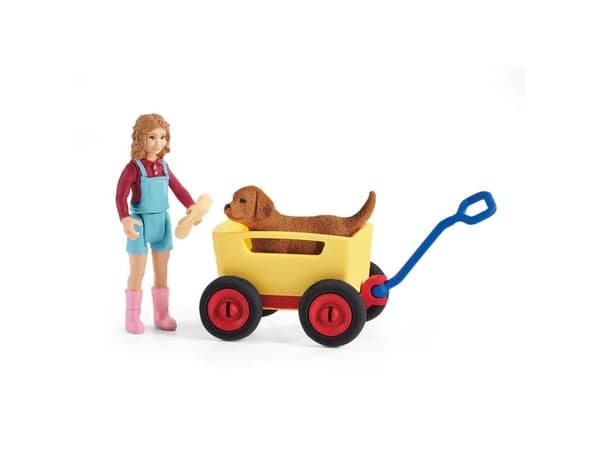 Schleich Puppy Wagon Ride