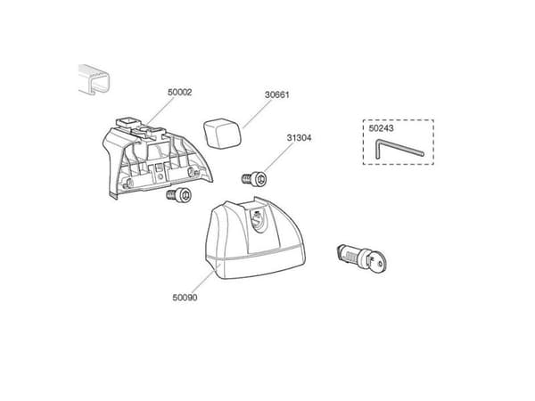Thule plastkapsel f/753