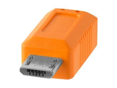 Tether Tools CUC2515-ORG, 4,6 m, USB C, Micro-USB B, USB 2.0, 0,48 Gbit/s, Oranssi