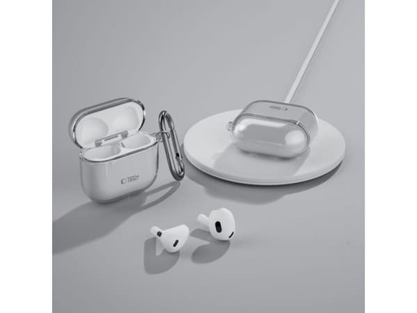 Tech-Protect FlexAir-deksel for AirPods 4 - grå