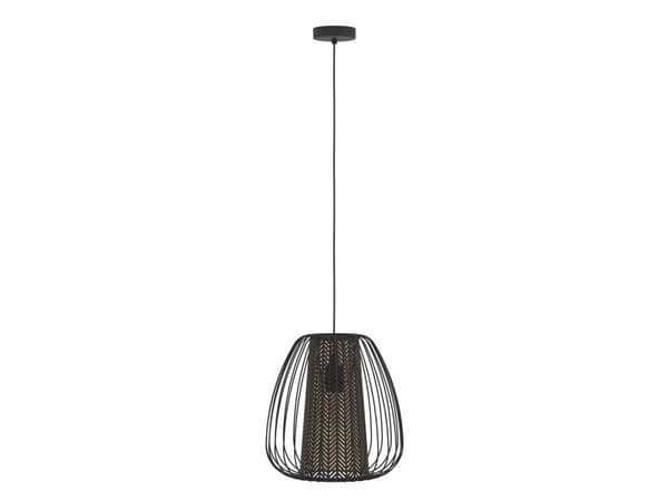 EGLO CURASAO pendellampe E27 Ø335 sort/gull