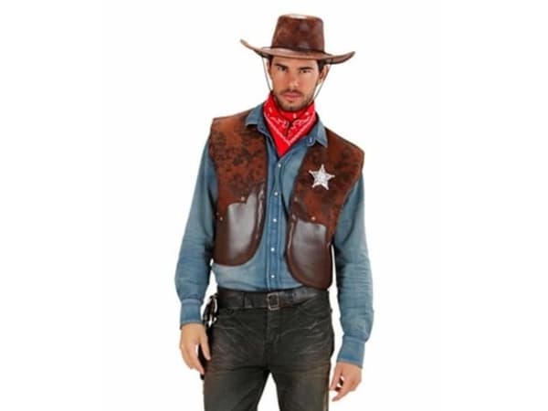 Cowboyvästdräkt