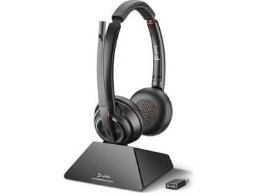 Poly Savi 8220 UC - Standard - hodesettsystem - on-ear - DECT 6.0 - trådløs