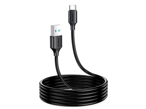 Joyroom USB lataus- ja datakaapeli - USB Type C 3A 2m musta (S-UC027A9)