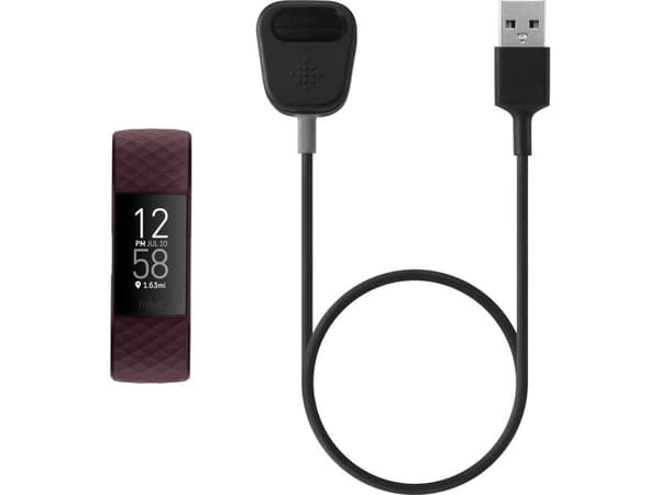 Fitbit FB172RCC, Latauskaapeli, Älykello, Musta, Harmaa, Fitbit, Charge 4, 1 kpl