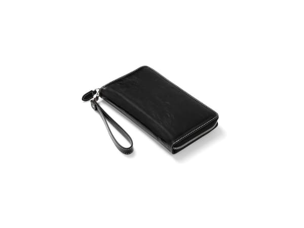 Filofax Malden Ringperm Personal Compact Zip Wrist Strap Black