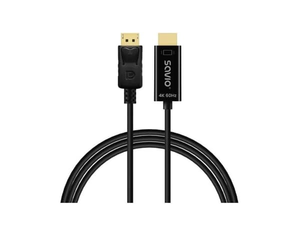 Savio CL-189 DisplayPort til HDMI 4K 60 Hz