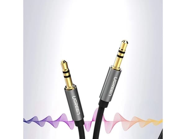 Ugreen 10736, 3.5mm, Hankjønn, 3.5mm, Hankjønn, 3 m, Sort