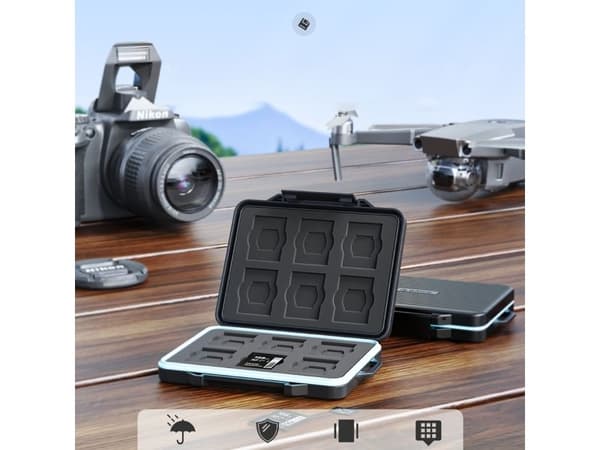 Skyddsfodral Orico PHCD-3 för SD/microSD-minneskort, svart