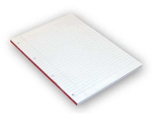 A4-block Bantex standard, linjerat, perforerat - (5 st.)