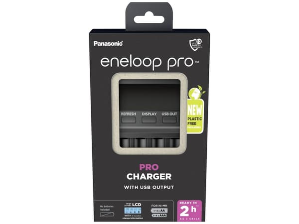Panasonic eneloop BQ-CC65E - Batterilader - 4 x batterier lader - 1 A (USB)