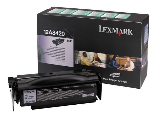 Lexmark T430 Return Program Print Cartridge, 6000 sivua, Musta