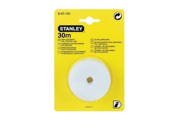 Stanley 0-47-101, 30 m, Sort, Hvit, 30 mm