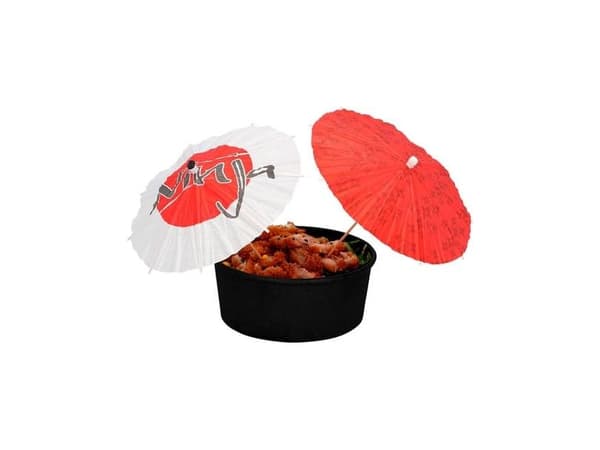 Ninja cocktail parasoler, 6 stk