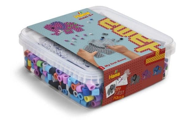 Hama Bügelperlen maxi + stiftplatta “Elefant”, i box (8753) håldiameter Bügelperlen maxi: 10,0 mm, inkl. 1 stiftplatta