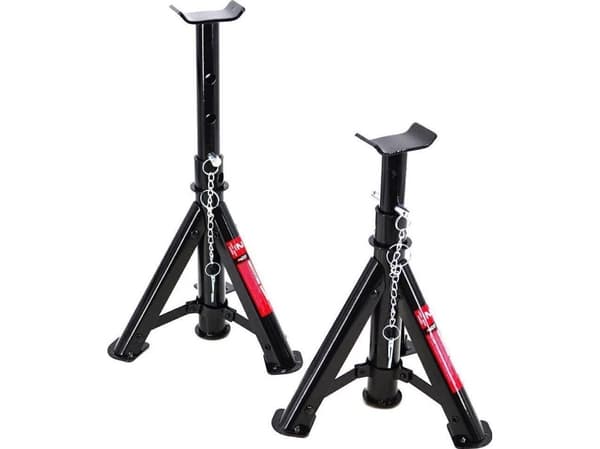 AWTools bilstöd/bockar, hopfällbara 2 st, 2 toner 270–365 mm