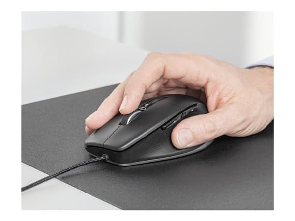 3Dconnexion CadMouse Pro - Mus - ergonomisk - optisk - 7 knapper - kabling