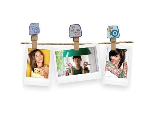 Fujifilm Instax Design Clips Camera - Bildeholdersett - tre