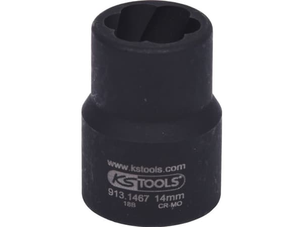 KS Tools 913.1467, Kraftpipe, Sort, 1 hoder, 1/2", Metrisk, 14 mm
