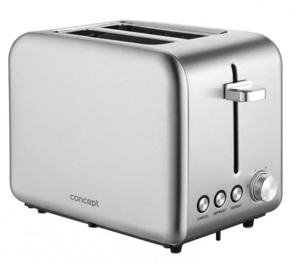 Concept TE2050, 2 skive(r), Rustfritt stål, Rustfritt stål, Knapper, Dreining, 950 W, 0,8 m