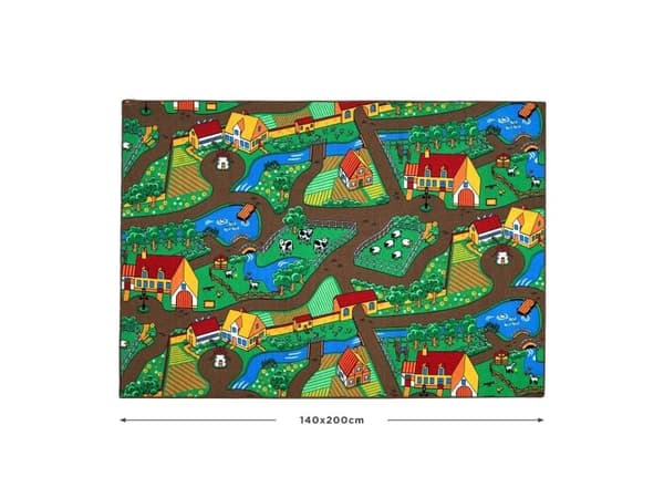 Leketeppe - Bondegård - 140 x 200 cm