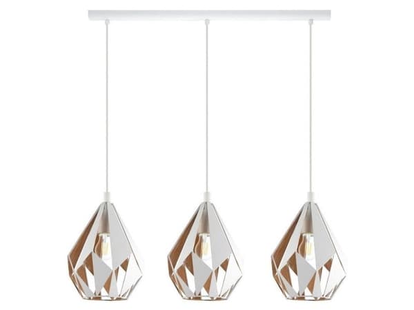 EGLO CARLTON 1 långbord 3L E27 vit/guld