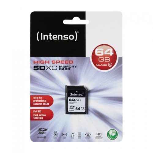 Intenso - Flash-minneskort - 64 GB - Class 10 - SDXC