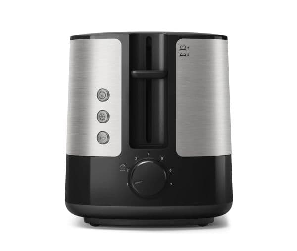 Philips Viva Collection HD2637 - Leivänpaahdin - 2 levyä - 2 pidikettä - musta