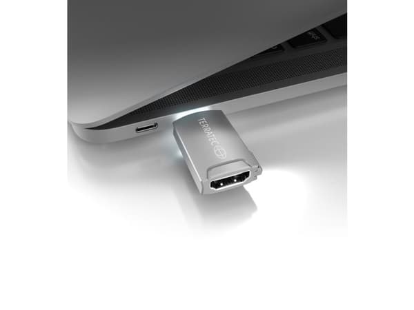 USB-sovitin TerraTec C12 USB-C - HDMI Pilkas (306704)
