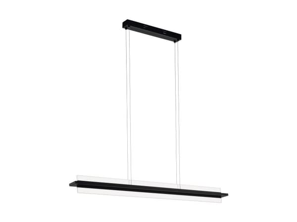 EGLO SPADAFORA LANGBORD 2x7,5W 2000LM dimbar. sort/klar satin