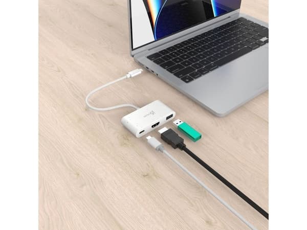 j5create JCA379EW - Dokkingstasjon - USB-C 3.2 Gen 1 - HDMI