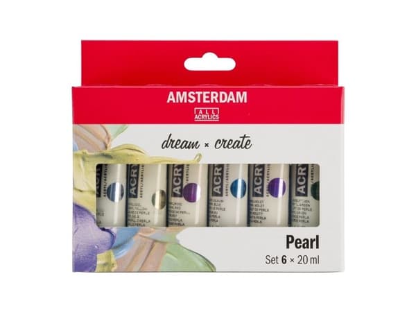 Amsterdam Standard Series akrylfärg pärlemor, 6 x