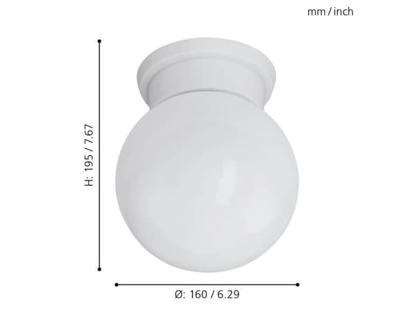 EGLO DURELO TAK Ø160 VIT