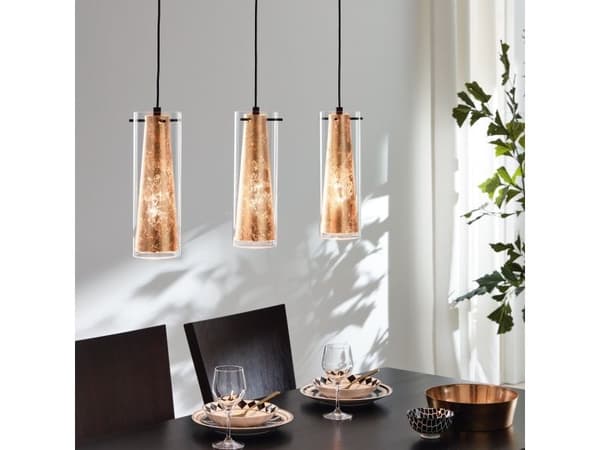 EGLO PINTO GOLD langbord 3L gull/klar