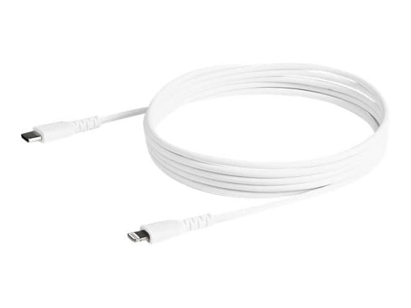 StarTech.com RUSBCLTMM2MW, Valkoinen, USB C, Lightning, 2 m, Uros, Uros