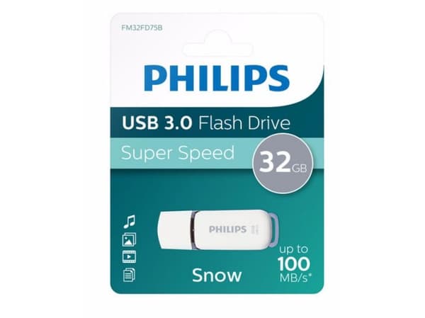 Philips FM32FD75B Snow edition - USB flash-enhet - 32 GB - USB 3.0