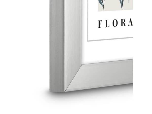 Hama Flora, Enkel tavelram, Polystyren (PS), Silver, Vägg, 13 x 18 cm, Rektangulär