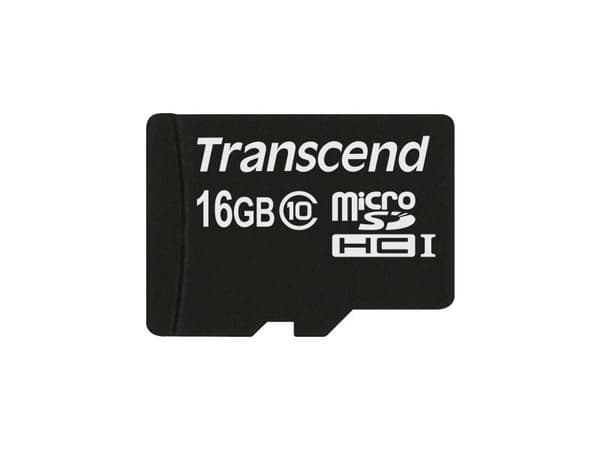 Transcend - Flashminnekort - 16 GB - Class 10 - microSDHC