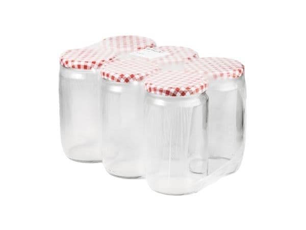 Memorysolution JAR 720 ml med lock 82 mm 6 st